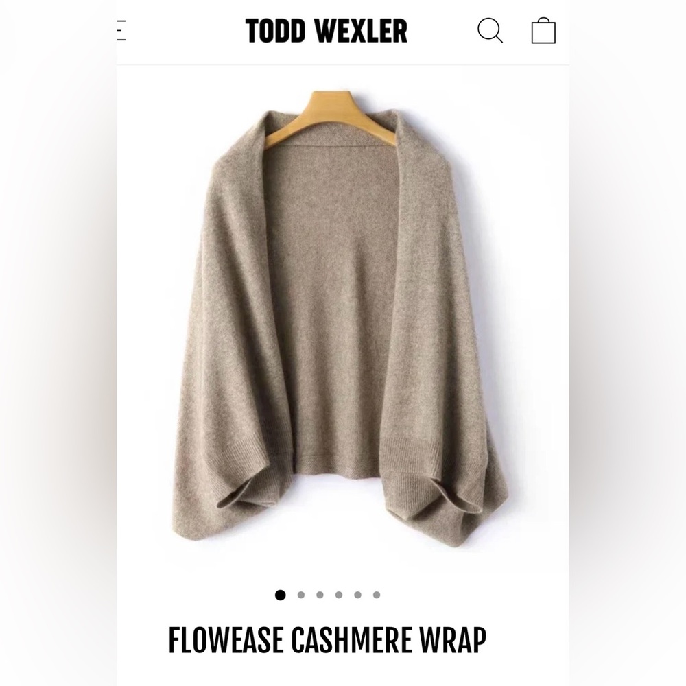 Open-Front Draped Women's Poncho Shrug in Taupe